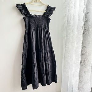 Hill House Ellie Nap Dress in Classic Black Swiss Dot